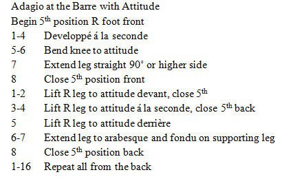 Adagio at the Barre with Attitude